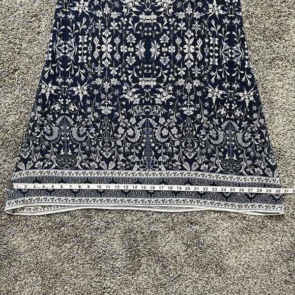 Max Studio Floral Navy Shift Dress, Small, New with Tags; Adorable Summer dress - Picture 11 of 15